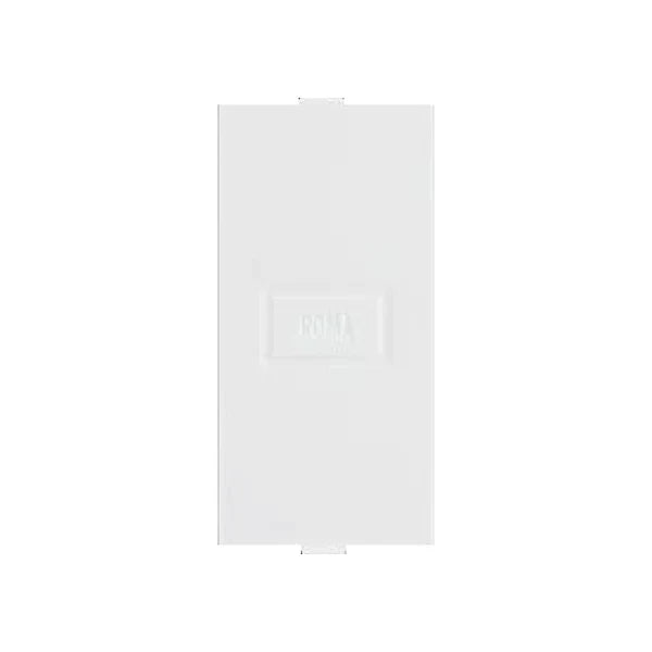 Anchor Roma Blank Plate, White, 1 Module