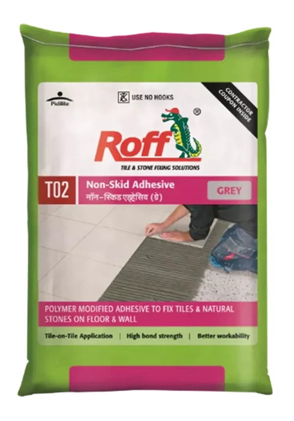Roff T02 NSA Tile Adhesive, Grey, 30 Kg Bag