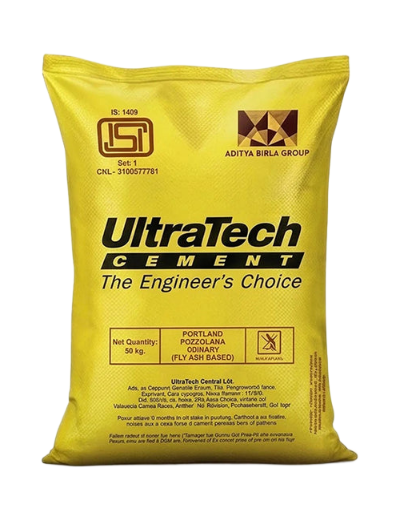 Ultratech PPC Cement – 50Kg Bag (Bulk Lot : 50 Bags)