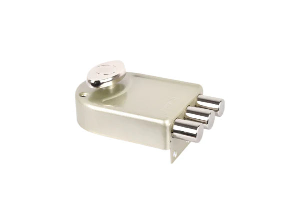 Europa Main Door Lock Antique Brass/Nickel Steel, Single Door Lock