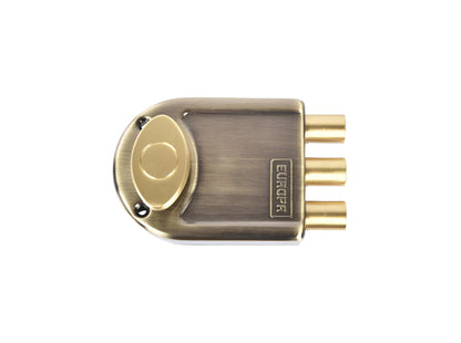Europa Main Door Lock Antique Brass/Nickel Steel, Single Door Lock