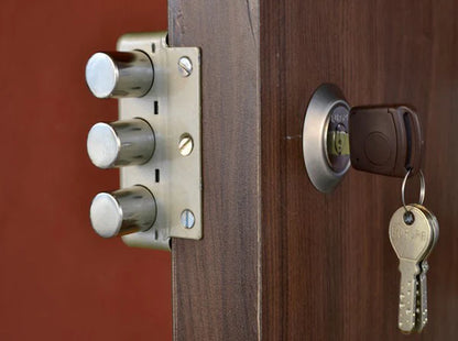 Europa Main Door Lock Antique Brass/Nickel Steel, Single Door Lock