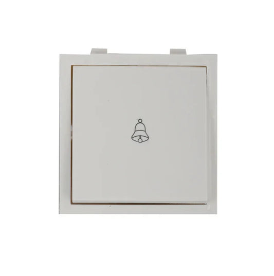 Anchor Roma Bell Push Switch, 10A, 2 Module, White