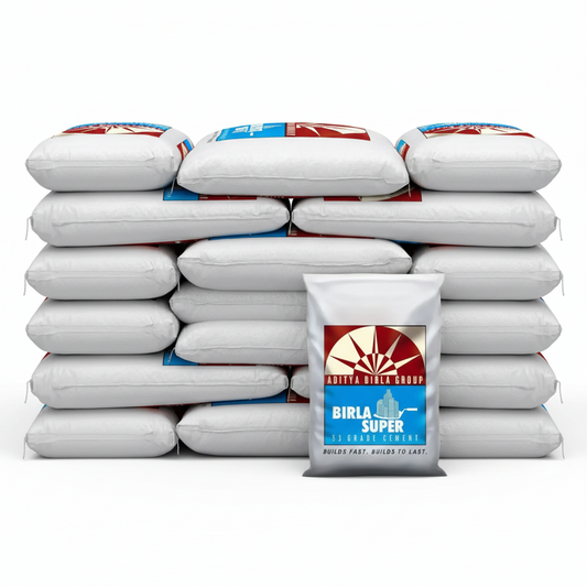 Birla Super OPC 53 Grade Cement – ₹405/Bag (Bulk Lot: 50 Bags)