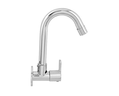 Cera Wall Mounted Regular Kitchen Sink Tap Victor F1015251 with Swinging Spout in Chrome Finish - F1015251
