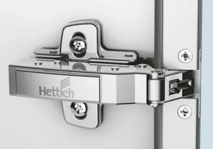 Hettich Sensys 8638i Soft Close Hinges for 19 mm Aluminium Profile Shutters, 0 Crank, Set (2 Nos)