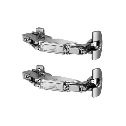 Hettich Sensys 8657i Corner 165° Zero Protrusion Soft Close Hinges, 0 Crank, 1 Set (2 Nos)