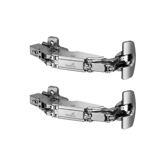 Hettich Sensys 8657i Corner 165° Zero Protrusion Soft Close Hinges, 0 Crank, 1 Set (2 Nos)