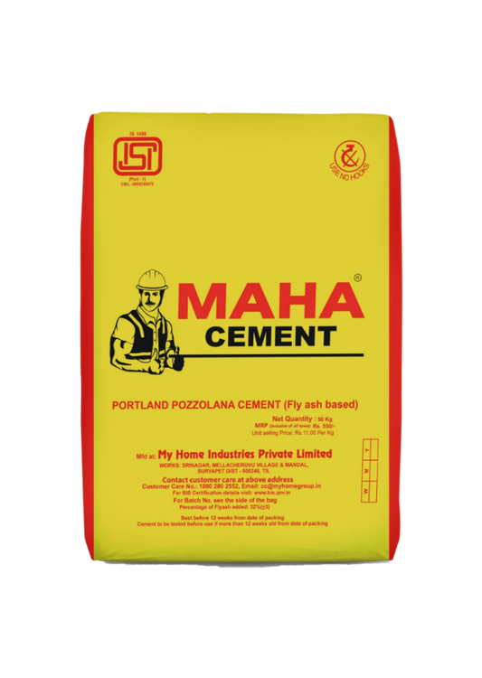 Maha PPC Cement, 50 Kg Bag
