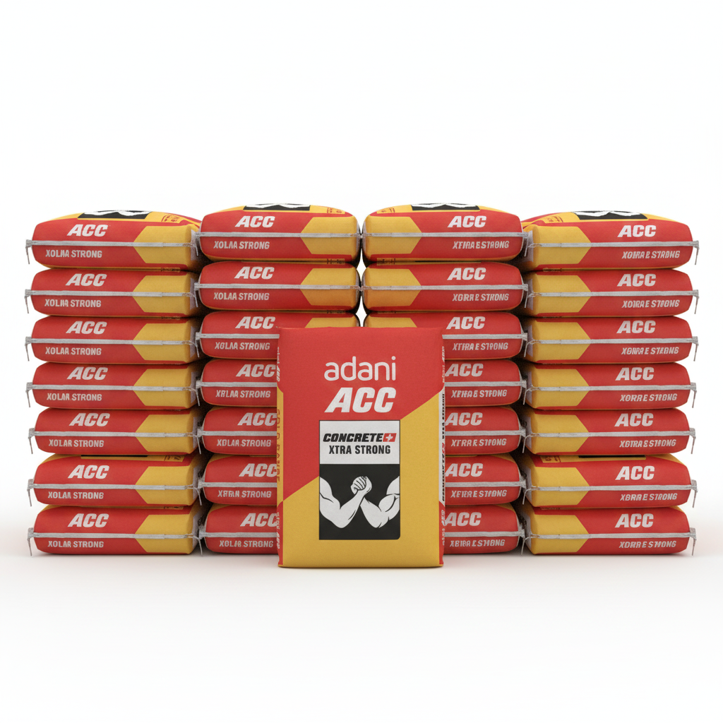 ACC CONCRETE+ XTRA STRONG Cement – ₹360/Bag (Bulk Lot: 50 Bags)