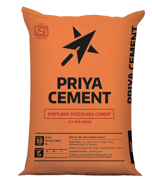Priya PPC Cement, 50 Kg Bag