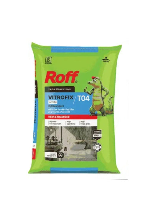 Roff T04 VFA Tile Adhesive, White, 20 Kg Bag