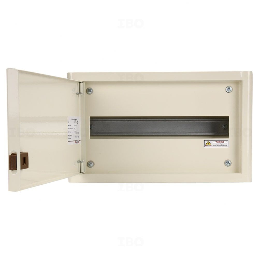 Indoasian Caretron Double Door Single Pole Neutral 12 Ways Distribution Board