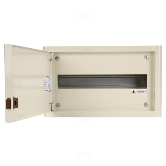 Indoasian Caretron Double Door Single Pole Neutral 12 Ways Distribution Board